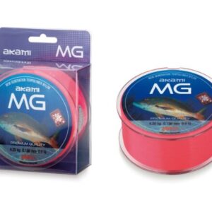 Vista general del hilo Akami MG Line 2000m en color fucsia para surfcasting.