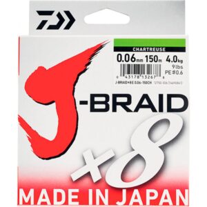 DAIWA JBRAID TRENZADA X8 150M VERDE FLUOR