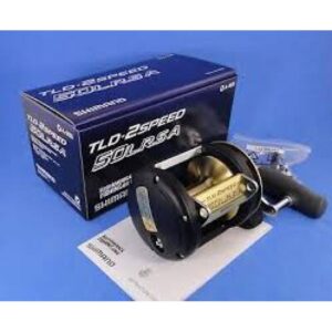 Vista general del carrete Shimano TLD 50 II LRSA para curricán, big game y pesca offshore.
