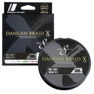 MAJOR CRAFT DANGAN BRAID "X" X8 300Mt LIGHT GREEN