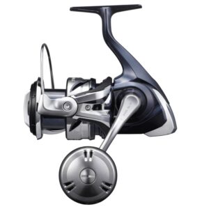 Vista general del carrete Shimano Twin Power SW 6000XG para spinning pesado y pesca en mar.