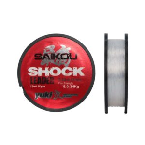 SAIKOU SHOCK LEADER (CLEAR) PUENTE CONICO 15MTS-10PC