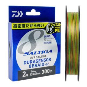 DAIWA SALTIGA HILO TRENZADO UVF 8BRAID MULTICOLOR 300M