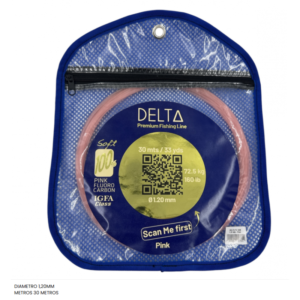 DELTA FLUOROPINK (FLUOROCARBONO 100%) 30 MTS 1.00MM 110LB